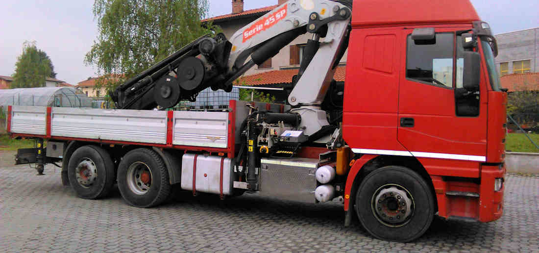 trucking with crane